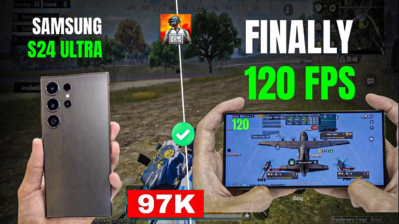 Samsung Galaxy S24 Ultra Bgmi Test | 120 FPS Gaming Possible | Bgmi Review 