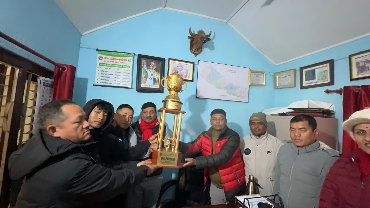 Second taharara gold cup jiteko trophy bujaudai wada ma ❤️