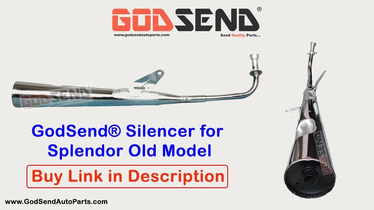 GodSend&reg; Splendor Old Model Silencer Splendor Exhaust Old Model (Buy Link in Description)