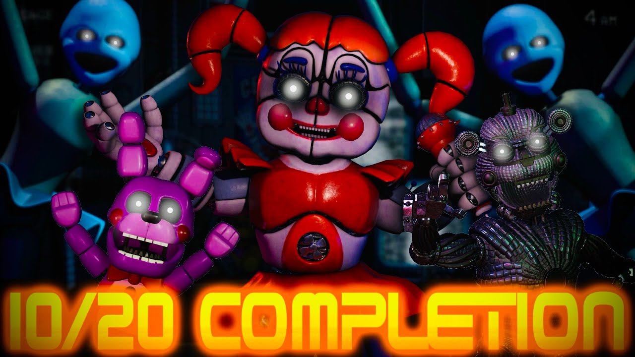 SISTER LOCATION 10/20 MODE CONSOLE COMPLETION (UNCUT PROOF)
