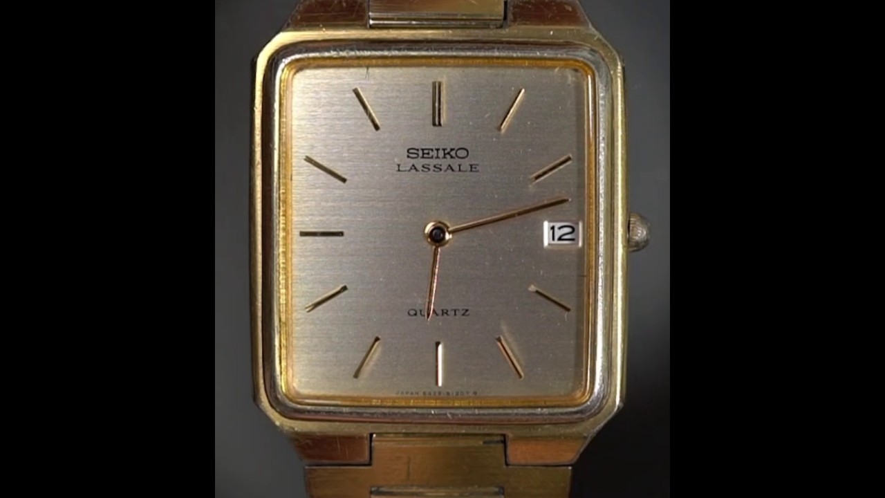 Винтажные часы Seiko Lassale Tank Dress Watch 6429-5069 1980-х годов: замена батарейки + обзор.