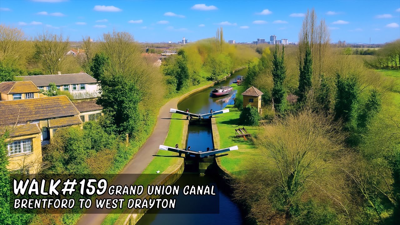 Walk 159 | Grand Union Canal | Brentford to West Drayton #walkingtour #canalwalk