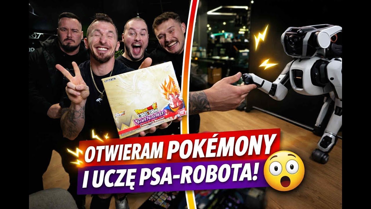 Isamu uczy psa-robota nowych sztuczek + opening kart Pokemon | SZOTY ISAMU |