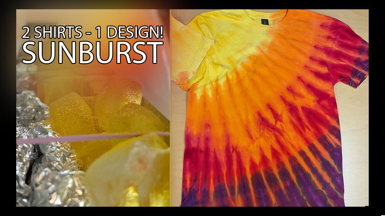 Incline Fan Fold Ice Tie Dye Experiment 