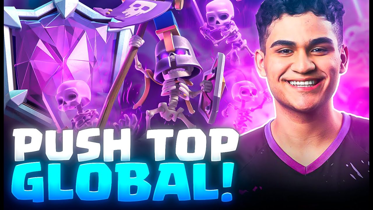 SEGUNDOOU PUSH TOP GLOBAL + PUSH NO MODO CAOS RANQUEADO - CLASH ROYALE AO VIVO
