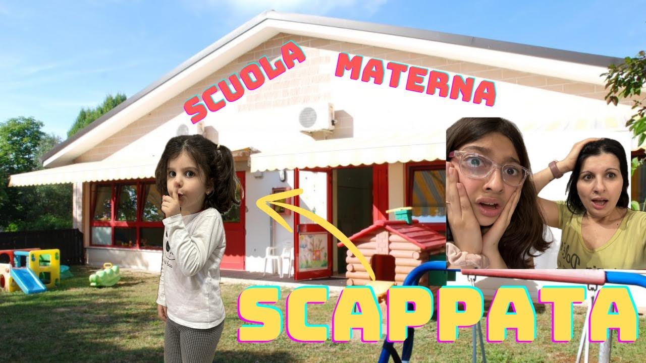 Giulia scappa dalla scuola materna perché è arrabbiata e non si trova più!