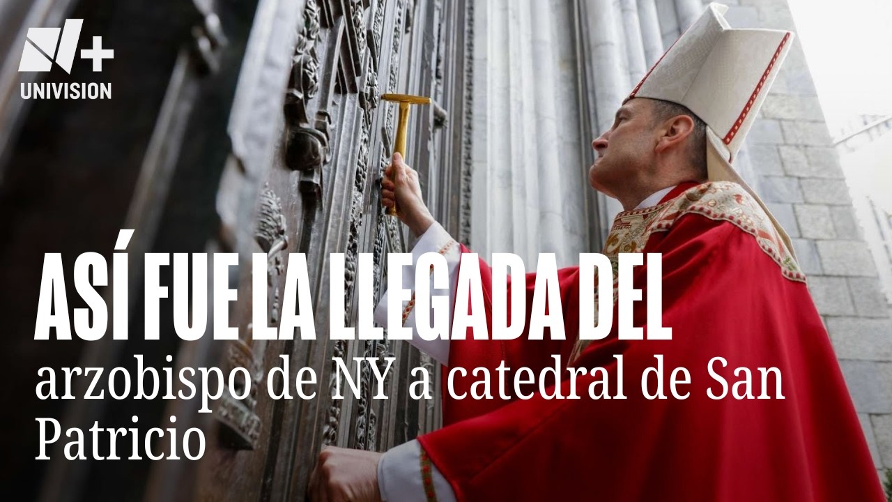 Así llegó Ronald Hicks, nuevo arzobispo de NY, a la catedral de San Patricio