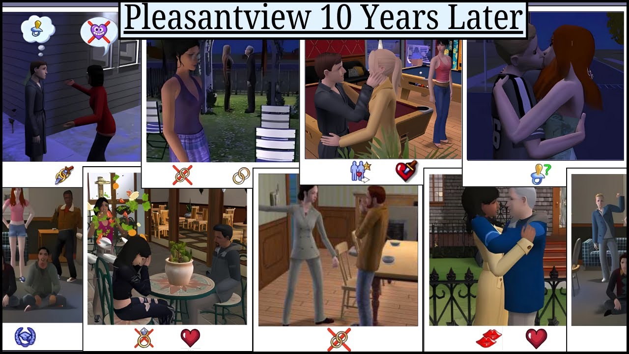 My SIMS 2 UBERHOOD TOUR  - Pleasantview 10 Years Later