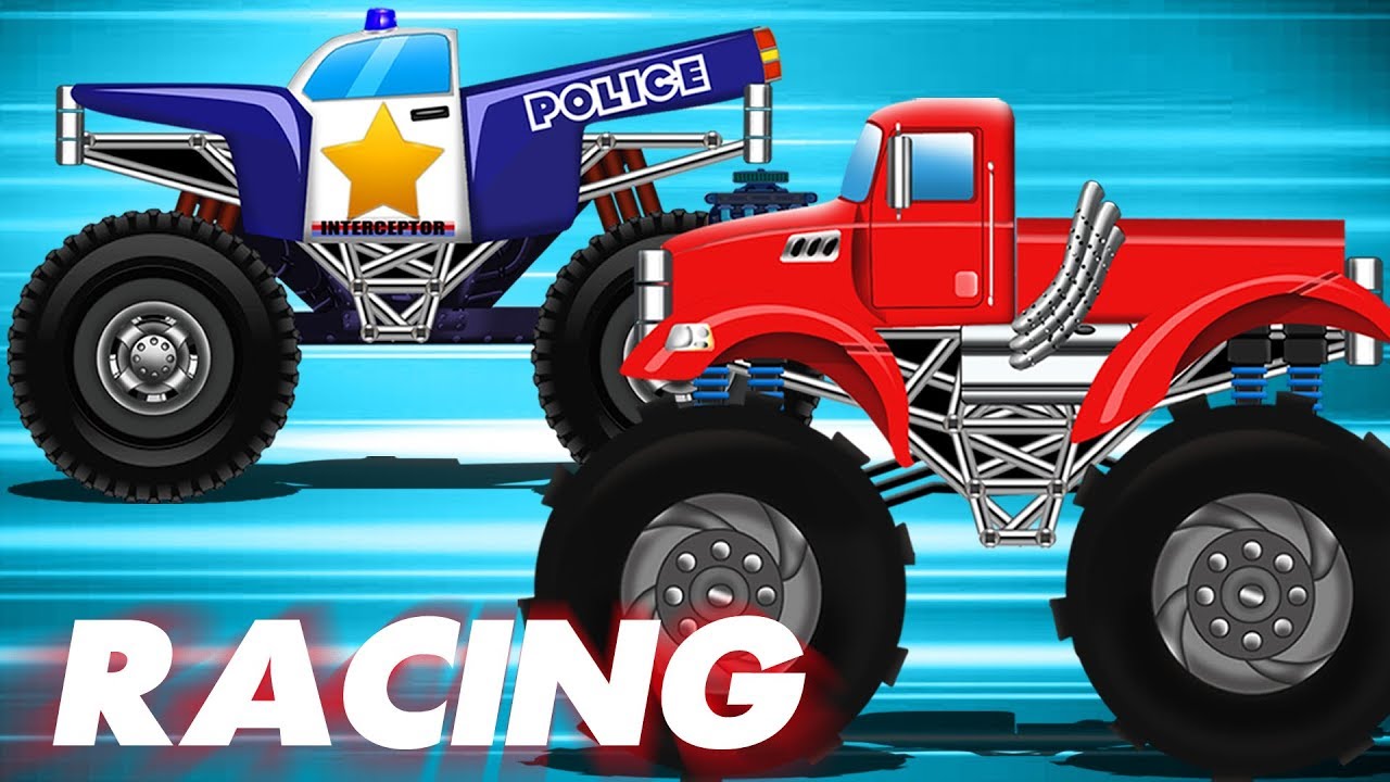 Racing Cars | Monster Truck Videos | Cartoons For Children by Kids Channel