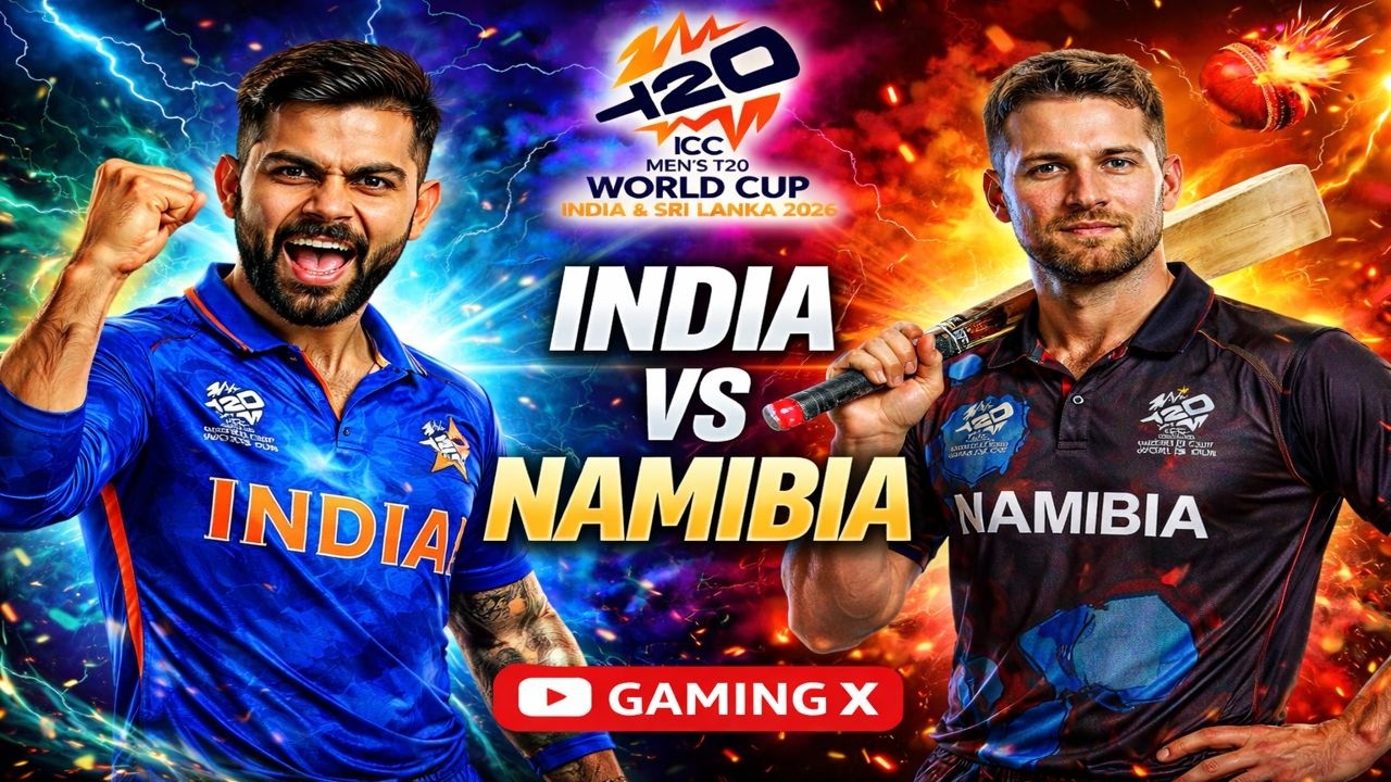 India vs Namibia T20 World Cup Match 2026 LIVE Match Cricket 26 Gaming x