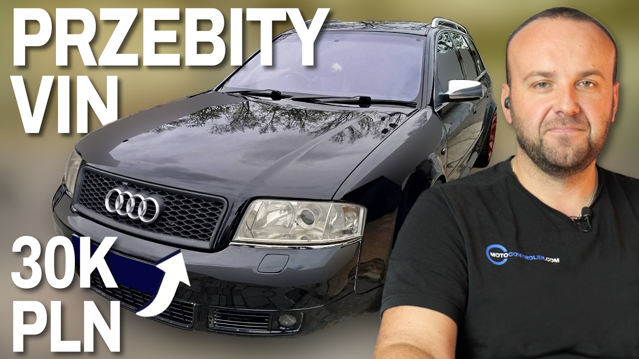 Przebity VIN - Audi S6 4.2 V8 340 KM 2000 rok 230000 km 30000 zł