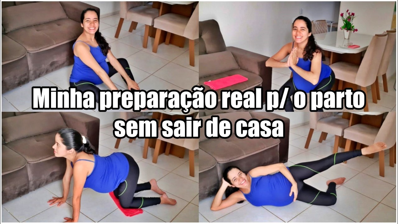 Exercícios para grávidas em 7 minutos (preparação p/ o parto)
