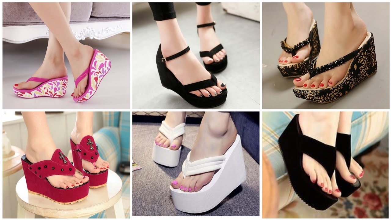 Impressively Gorgeous And Running Casual Wedge Heel Flip Flop Sandals //Stylish Footwear Collection