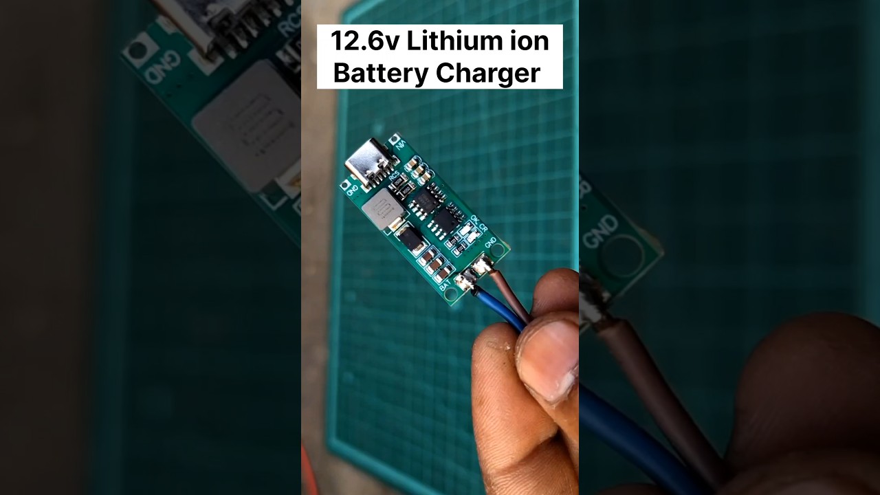 12.6v Lithium ion Battery Charger 🤯 Auto Cut Off Feature