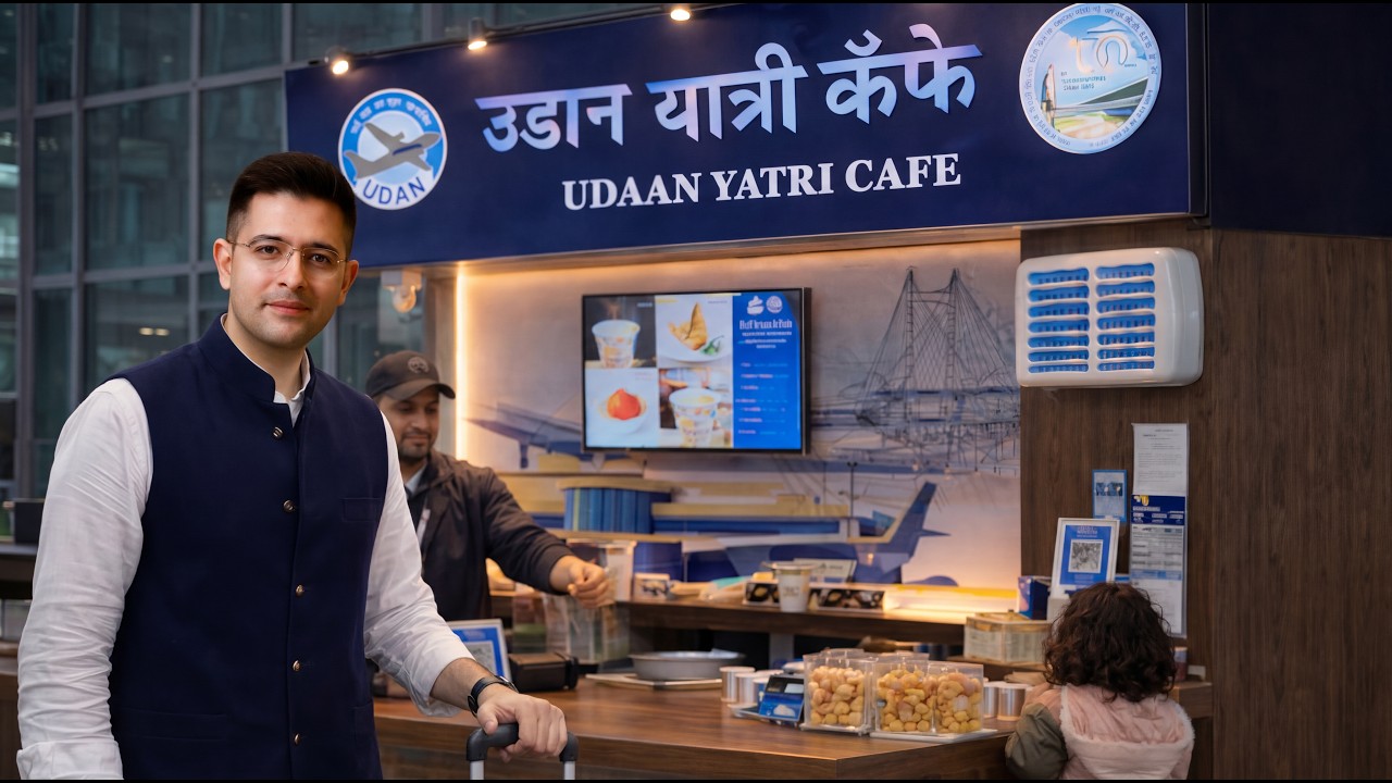 Udaan Yatri Cafes Should Reach All 150+ Airports | Raghav Chadha | #raghavchadha #udaanyatricafe