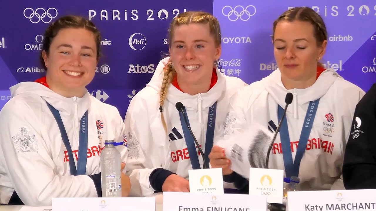 Women's GB team sprint team on gold medal and breaking world record 🥇🗼 Paris 2024 Olympics