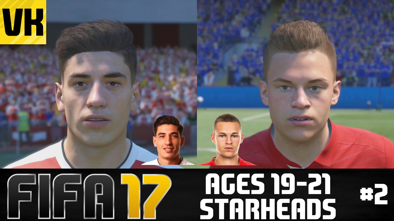 FIFA 17: PLAYERS REAL FACES/STARHEADS AGED 19 -21 (Bellerin, Kimmich, Iwobi + more) #2