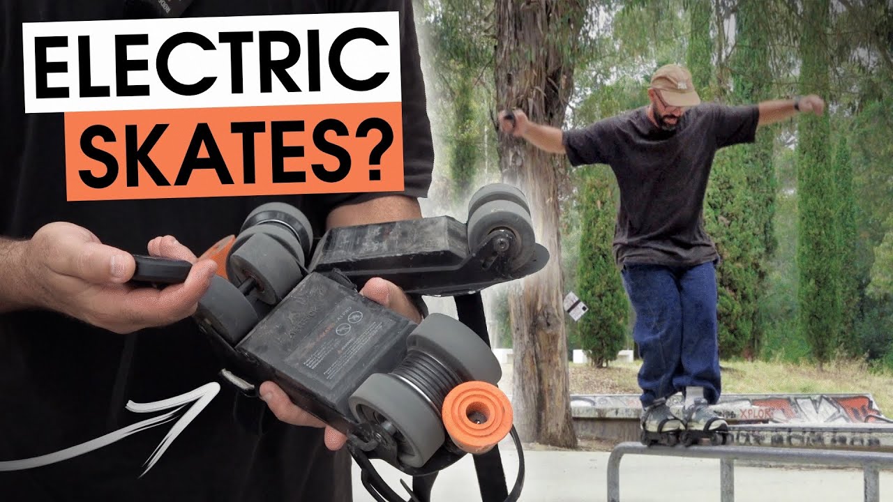 REAL LIFE AIR GEAR (electric skates at the skatepark)