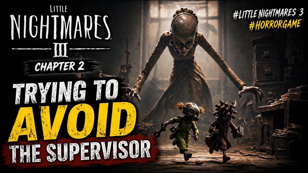 Trying to Avoid The Supervisor | Little Nightmares III Chapter 2 #LittleNightmares3 #HorrorGame