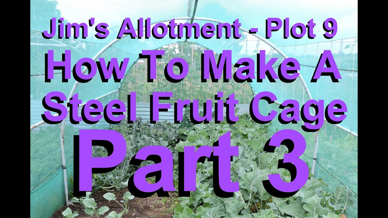 Jim's Allotment - Plot 9 - How To Build A Steel Fruit Cage - Part 3