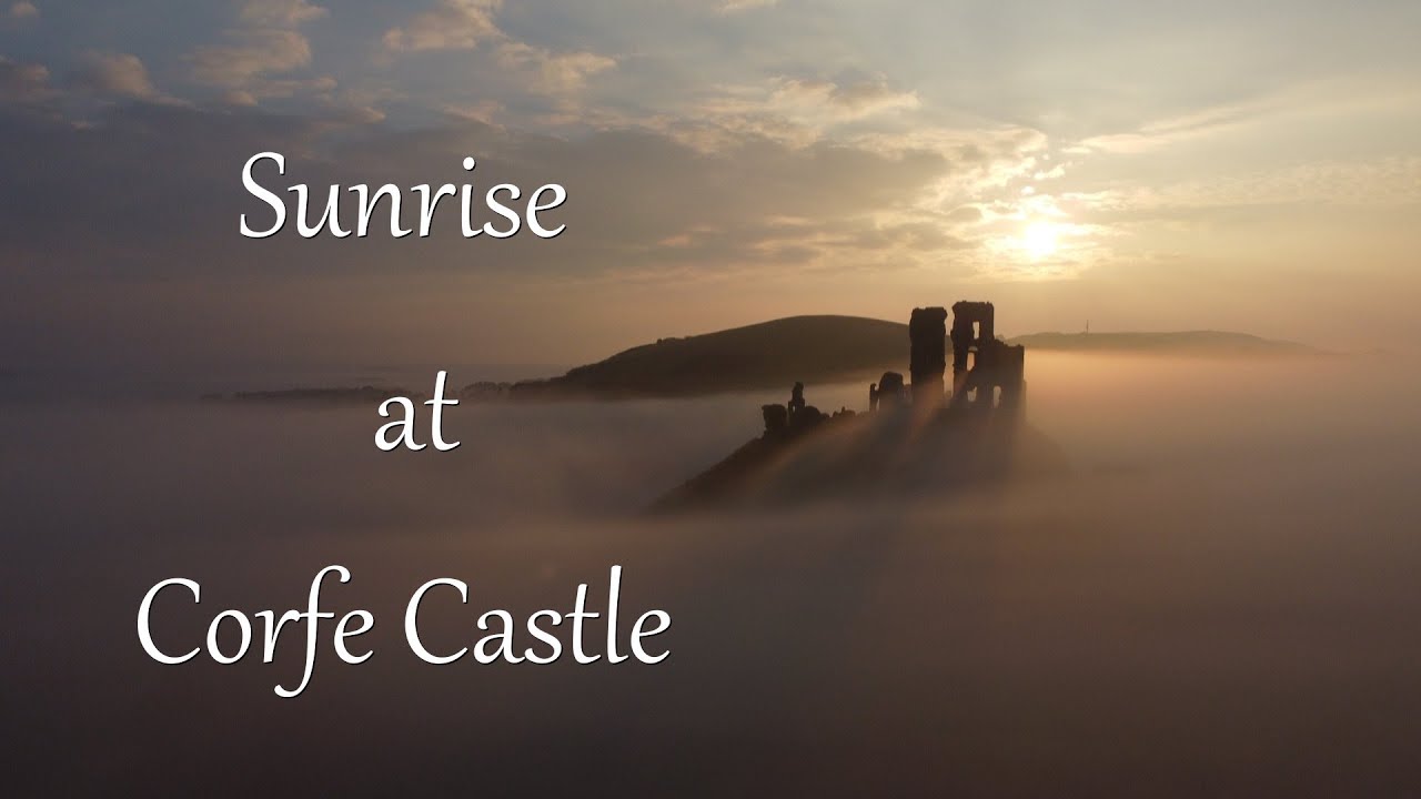 Spectacular Sunrise at Corfe Castle
