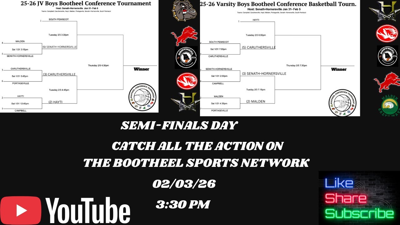 BOOTHEEL CONFERENCE TOURNAMENT SEMI-FINALS DAY