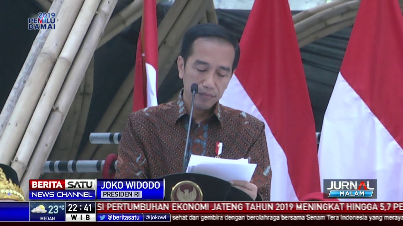 Unik! Gaya Jokowi Bacakan Puisi Diponegoro