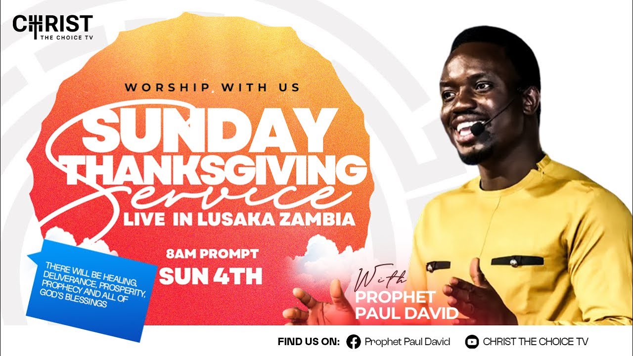 LIVE SUNDAY THANKSGIVING SERVICE WITH PROPHET PAUL DAVID!! #tbjoshualegacy #prophetpauldavid
