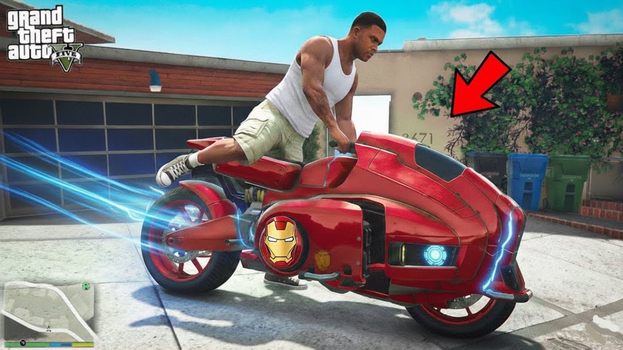 Iron Man Bike And Car In Los Santos (GTA 5)