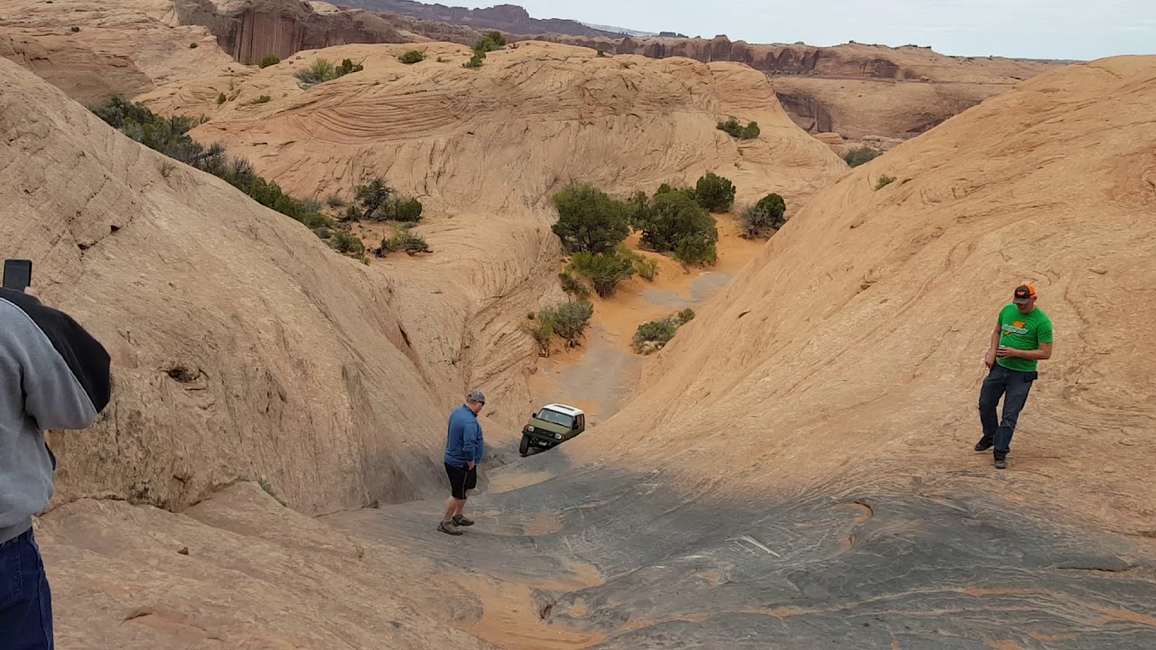 Impressive driving up Hells Gate Moab Utah