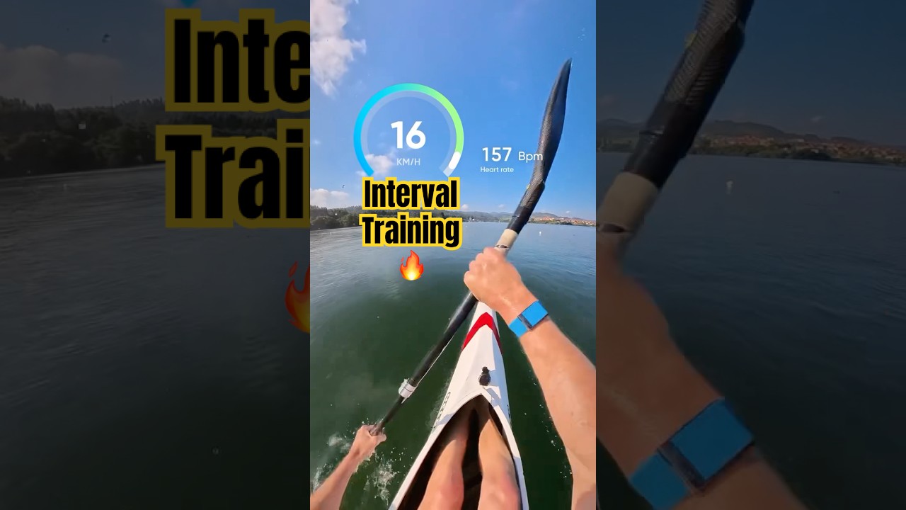 Interval Training Kayak🔥 1 min x 30 seconds #waykvlogs #kayaksprint