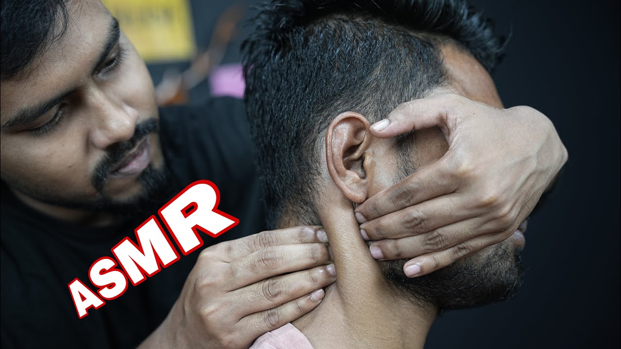 Indian Traditional Champi Head Massage And Neck Massage ASMR | Neck Cracking Head Massage