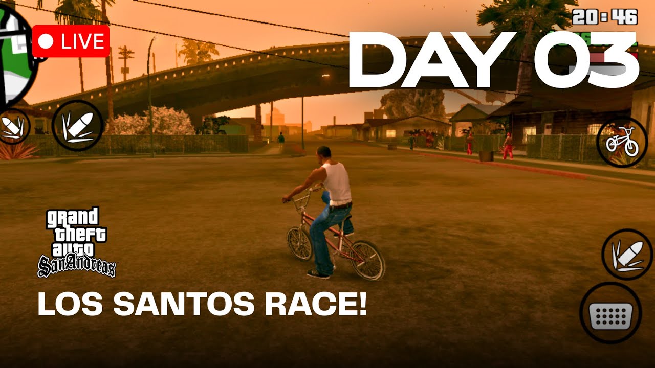 GTA SAN ANDREAS LIVE 🔥 | DAY 03 | Legendary Race at Los Santos Forum 🏁 + New Missions Begin