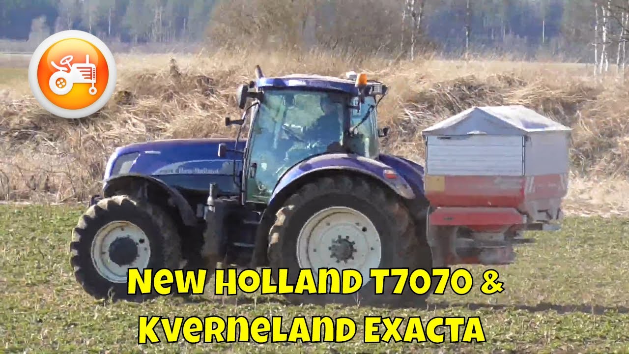 Fertilizing 2020 | New Holland T7070 & Kverneland Exacta TL 3900 Geospread