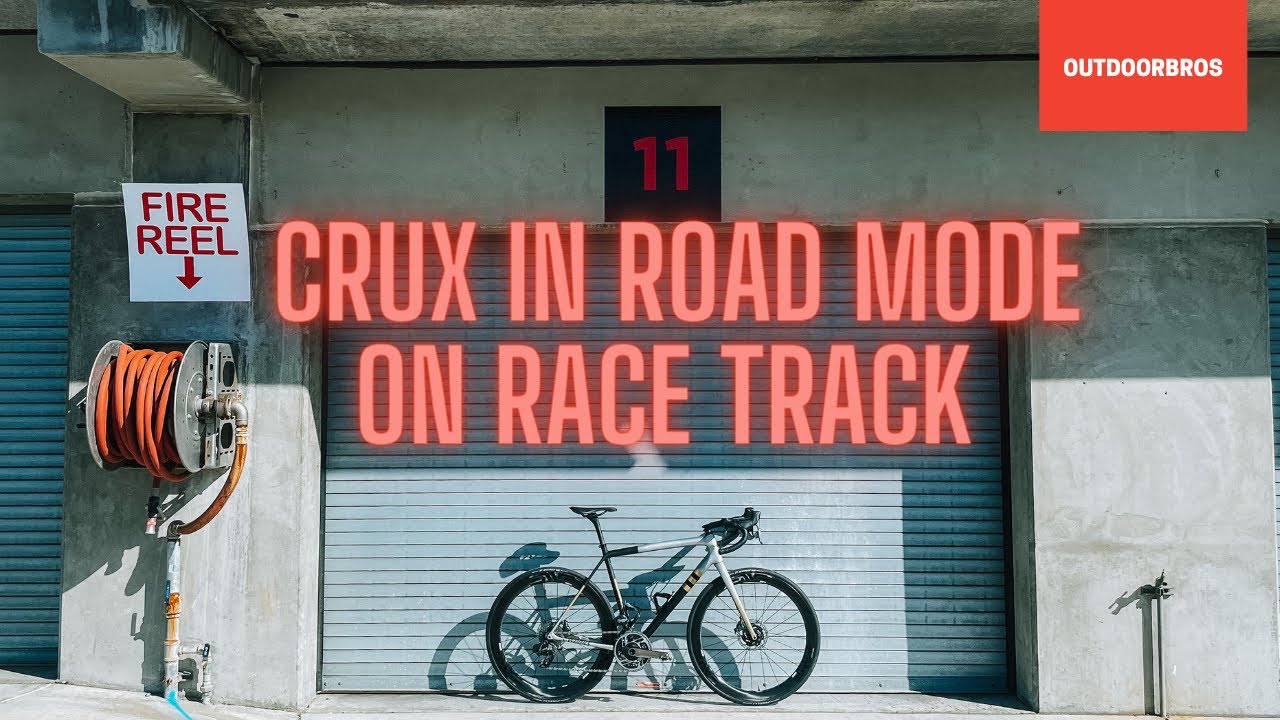 2022 Specialized Crux on a Race Car Track? Road Mode #shorts