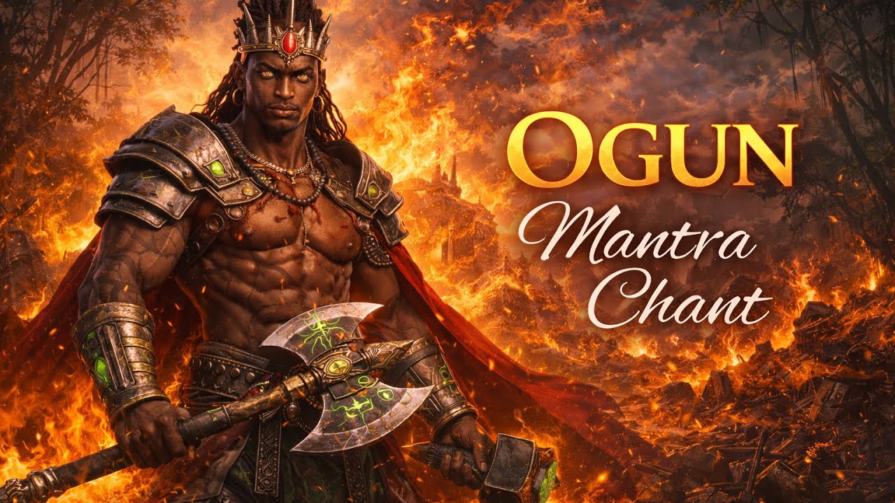 33:33 OGUN INVOCATION MANTRA CHANT ⚔️🔥 Orisha of Iron, War & Protection | Sacred Warrior Prayer 