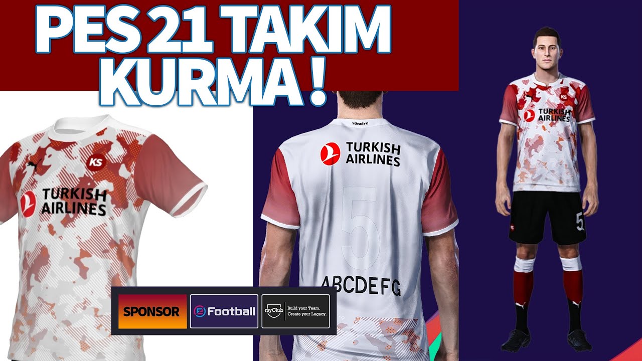 PES 2021 TAKIM KURMA - (FORMA YAPIMI, LOGO YAPIMI, SPONSOR YAPIMI, TÜM DETAYLAR)