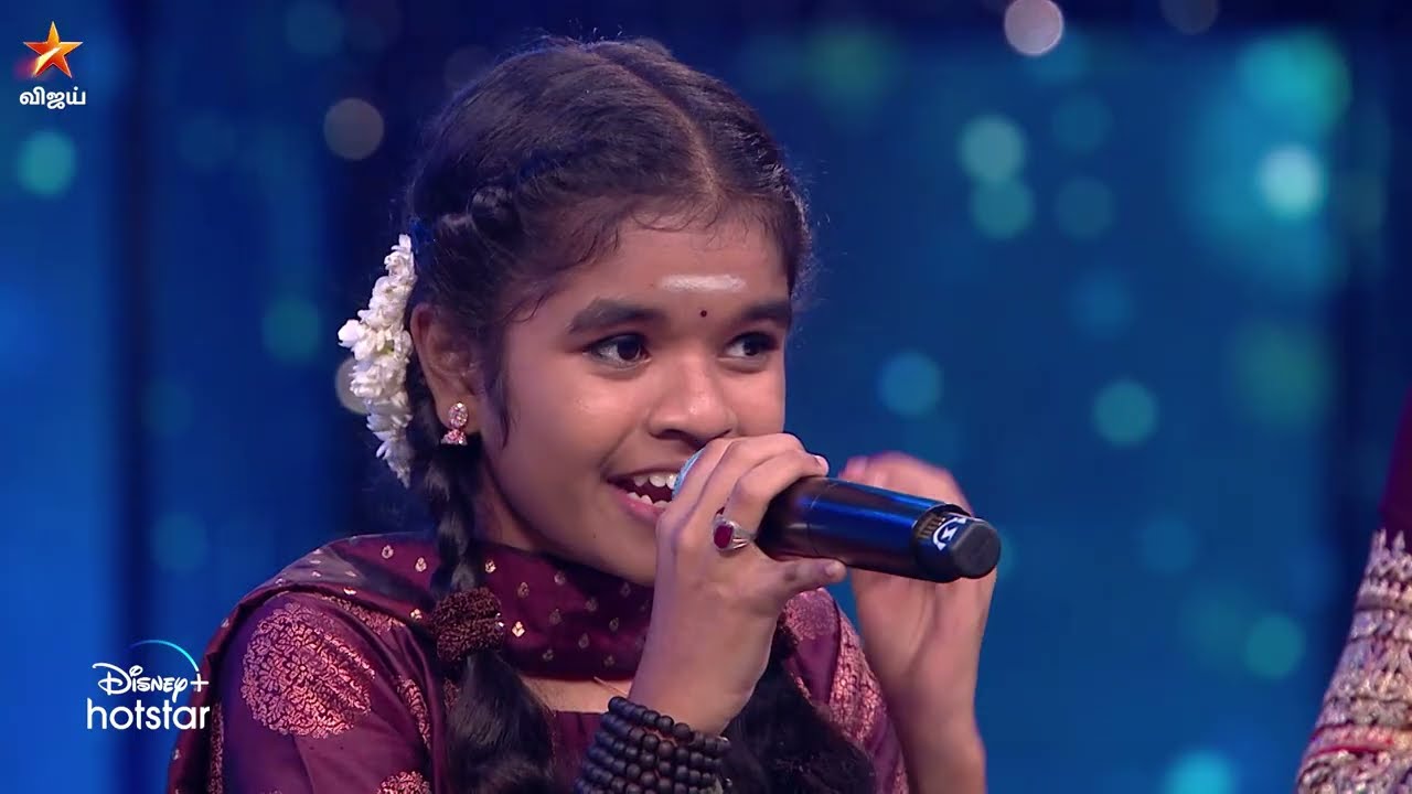 #HarshiniNethra Imitates #LREswari | Manjalile Neeradi Song | Super Singer Junior 9 |EpisodePreview