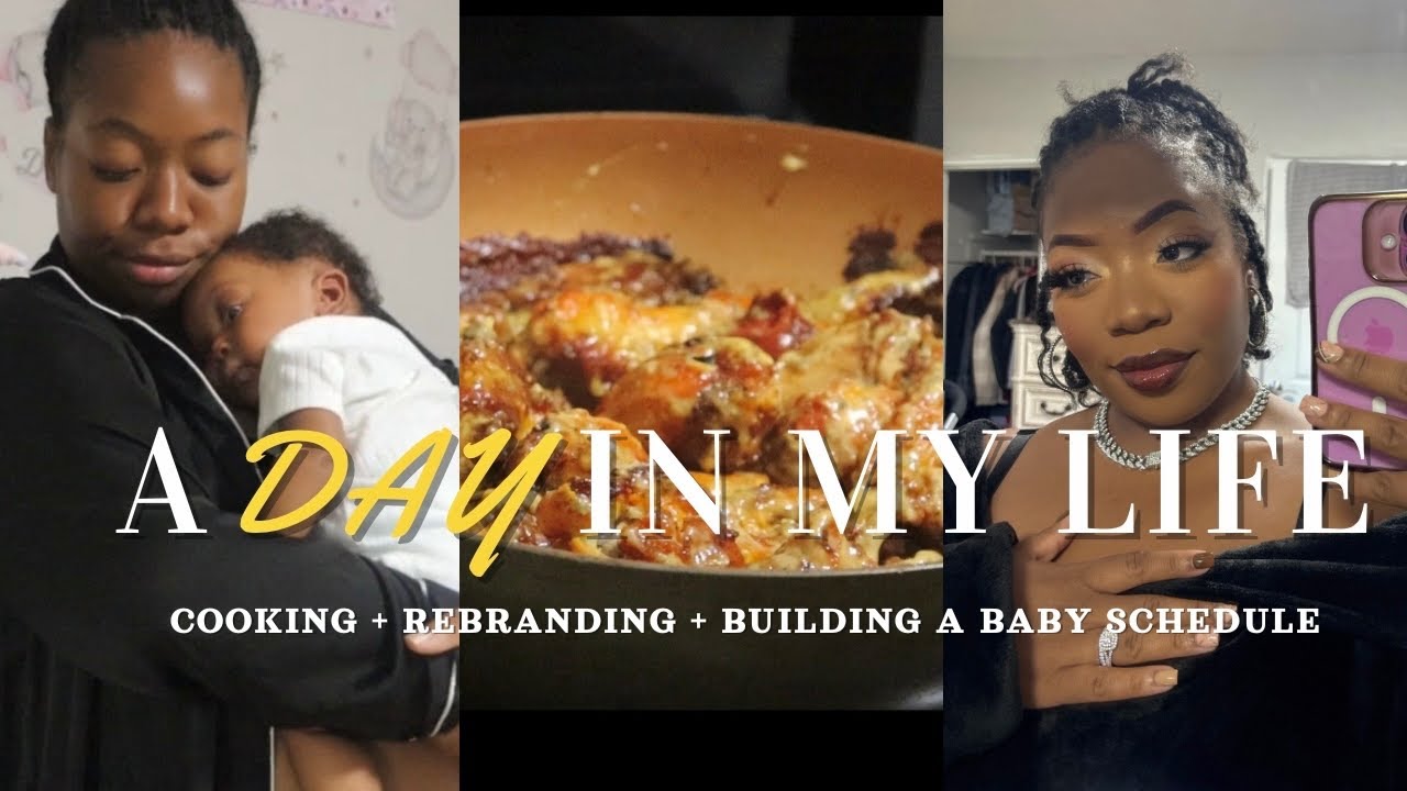 DAY IN MY LIFE AS A SAHM + WIFE | Meal Prepping, Building A Baby Schedule, & Content Talk!