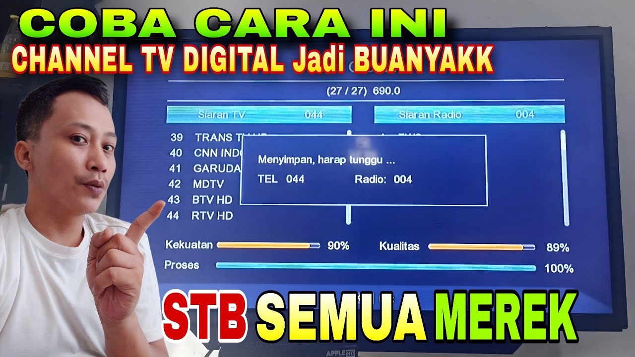 Cara mengatasi set top box tidak ada sinyal dan saluran tv digital yang hilang mendadak