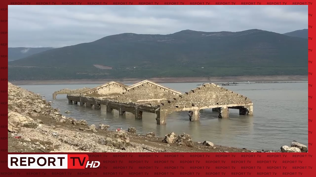 Thahet liqeni i Fierzës, dalin rrënojat e Kukësit të vjetër