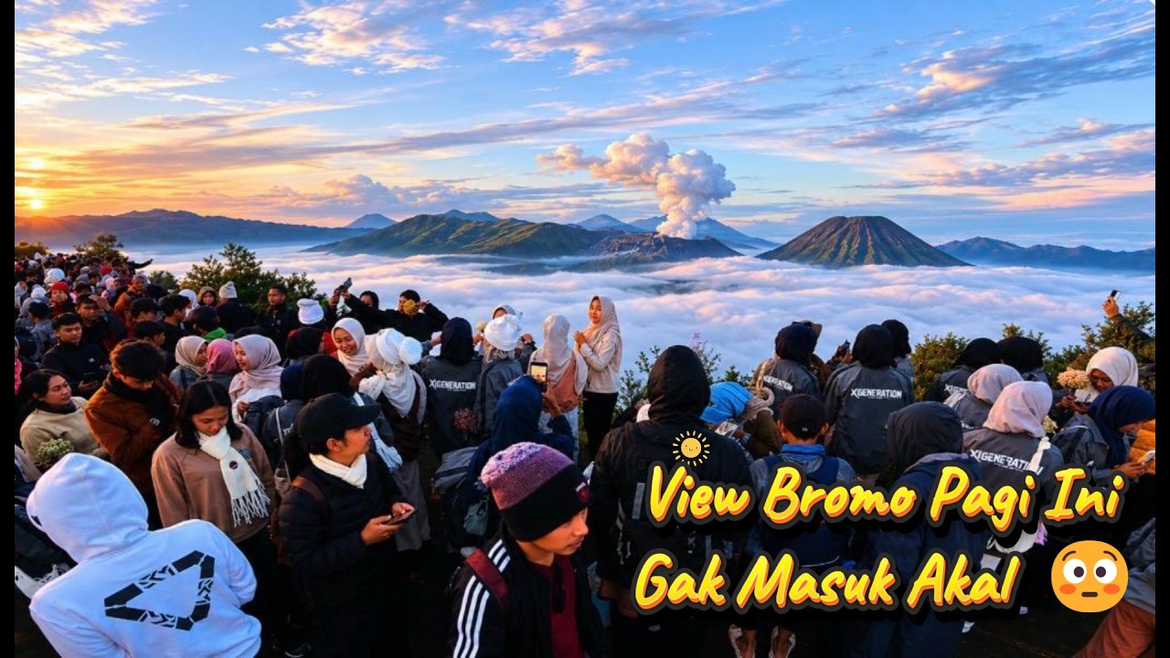 Keindahan Panorama⛰️Gunung Bromo, 😱ramainya pengunjung seperti pasar, Desember 2025