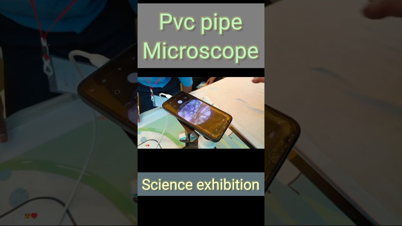Best science exhibition PVC pipe microscope 