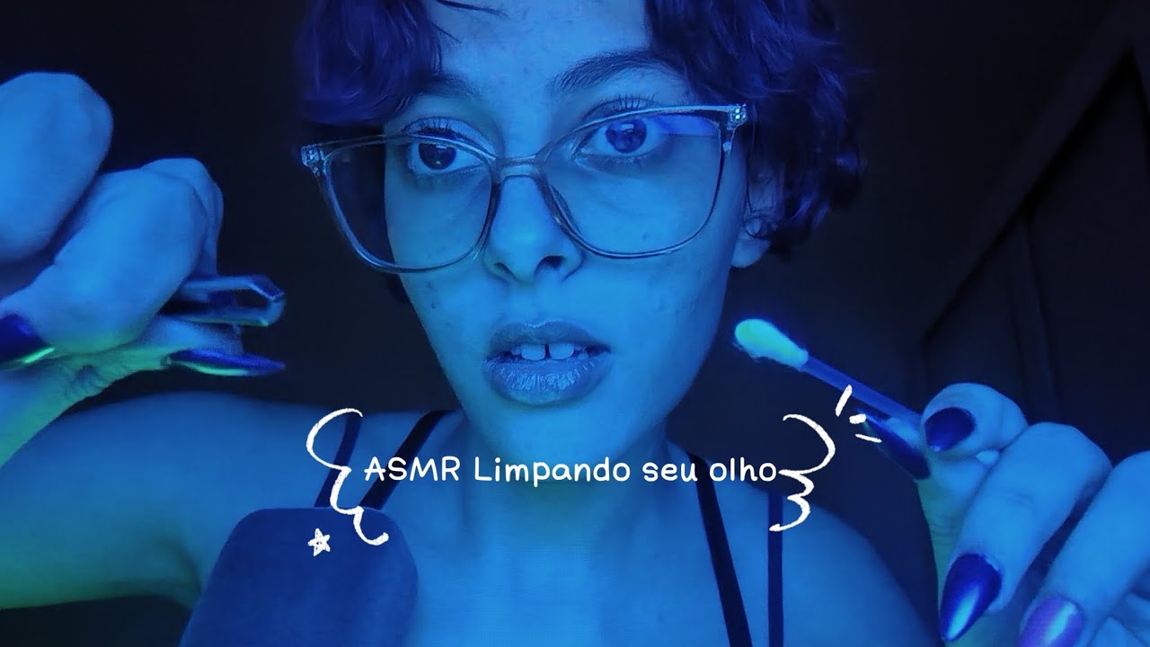 ASMR Limpando seu olho 