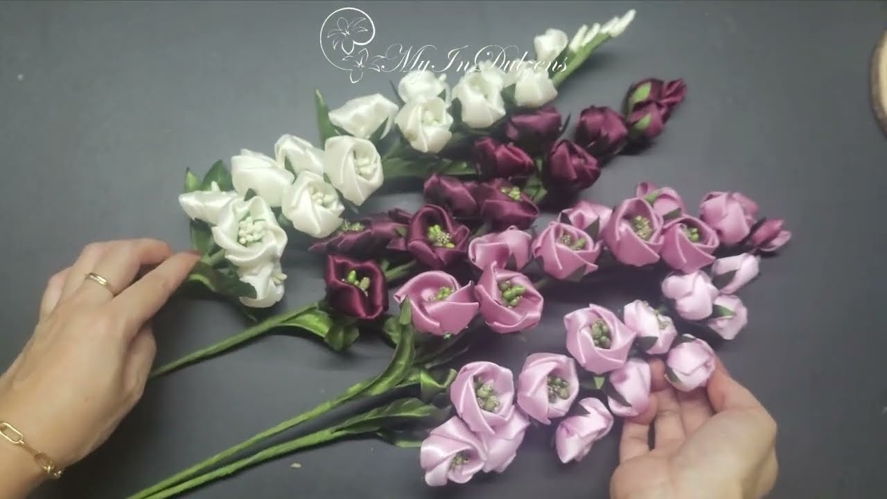 DIY: Handmade Satin Ribbon Flower Bouquet Tutorial