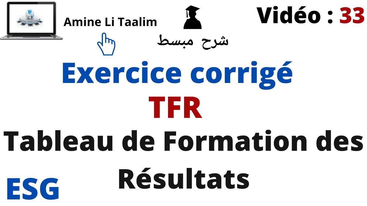Tableau de Formation des Résultats (TFR) : diagnostic financier
