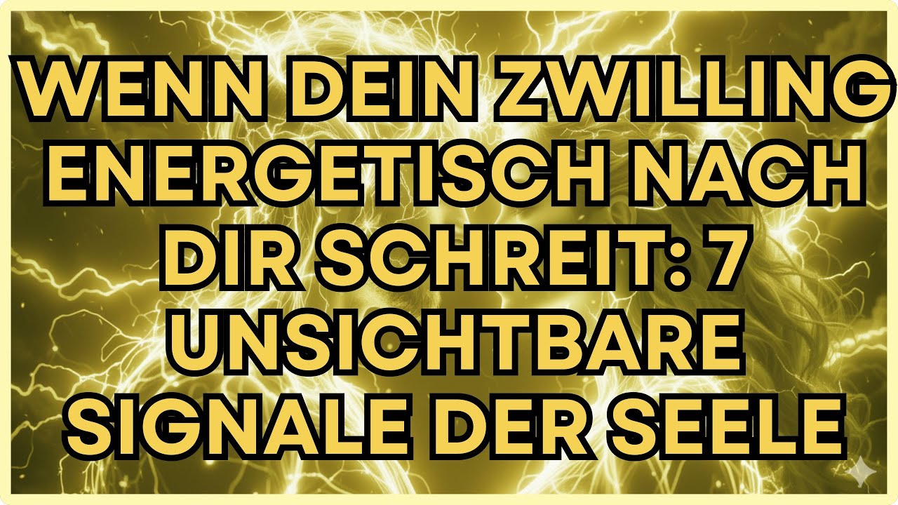 Wenn dein Zwilling energetisch nach dir schreit: 7 unsichtbare Signale der Seele