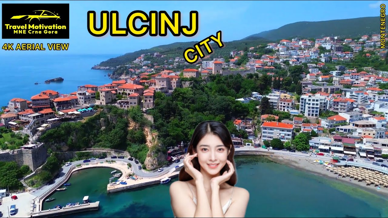 ULCINJ Grad i Plaža iz Vazduha u Maju 2024 - ULCINJ City [4K Aerial View] MNE Crna Gora