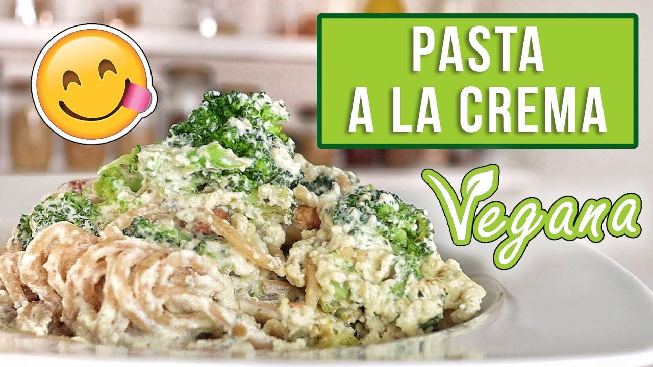 PASTA A LA CREMA - VEGANA Y SALUDABLE -  RECETA F&Aacute;CIL Y R&Aacute;PIDA - Mixi