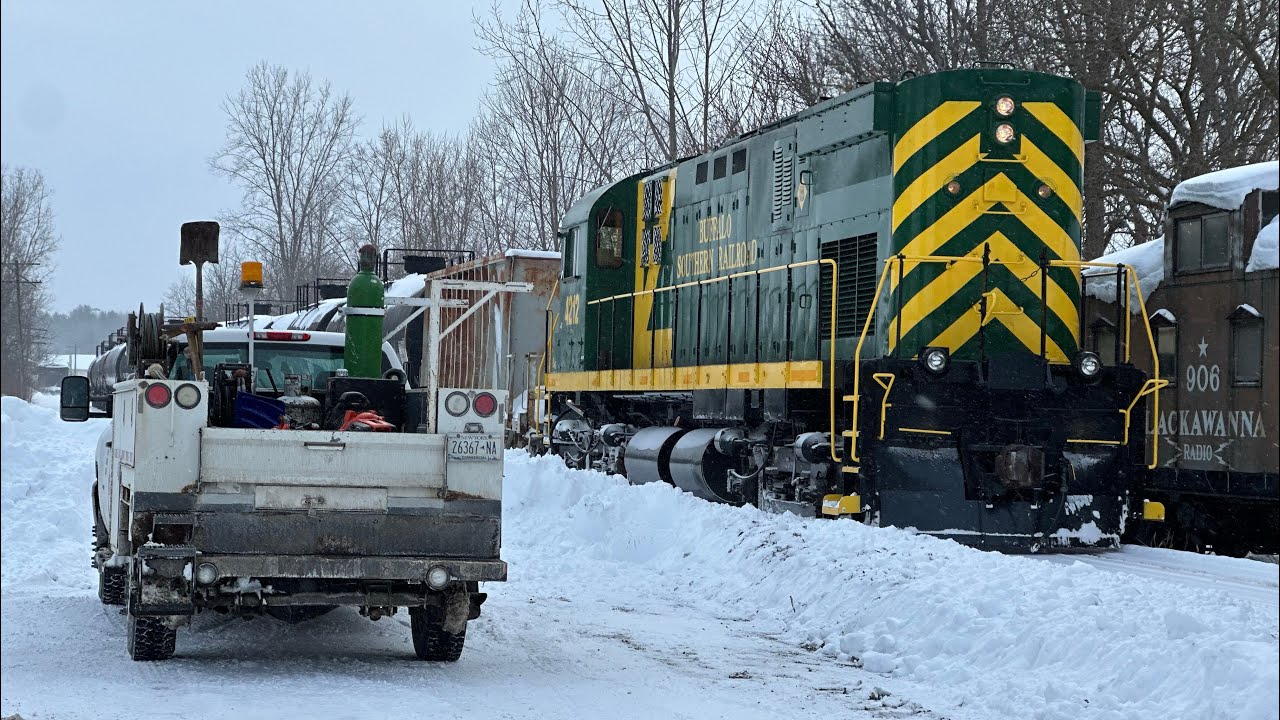 Buffalo Southern Railroad in the snow